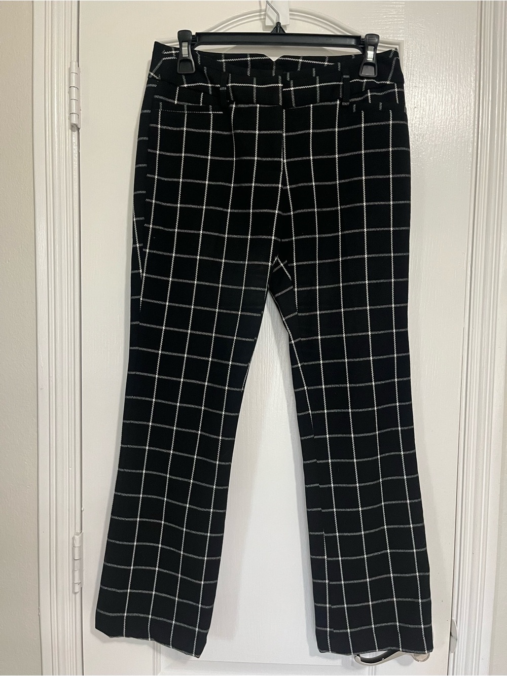 Amanda & Chelsea Black with White Windowpane Trousers